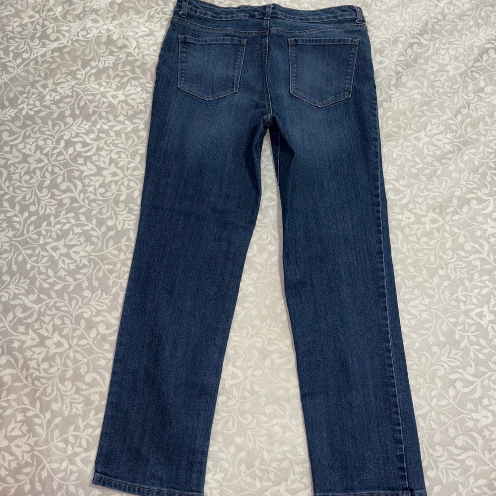 Bandolino Mandie Jeans Straight Leg Mid Rise Womens 14 (D15) - Picture 6 of 11